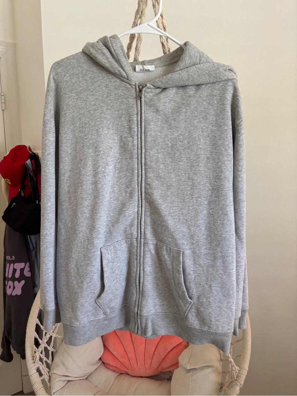 GAP grey zip up sweatshirt!!
